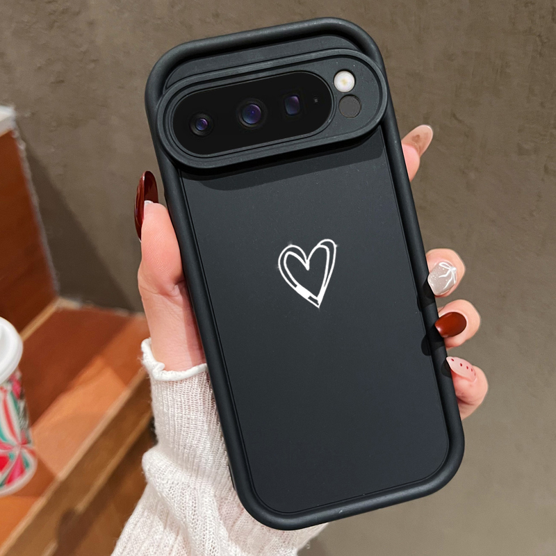 Google Pixel 9 - Simple Love Pattern Soft Case For