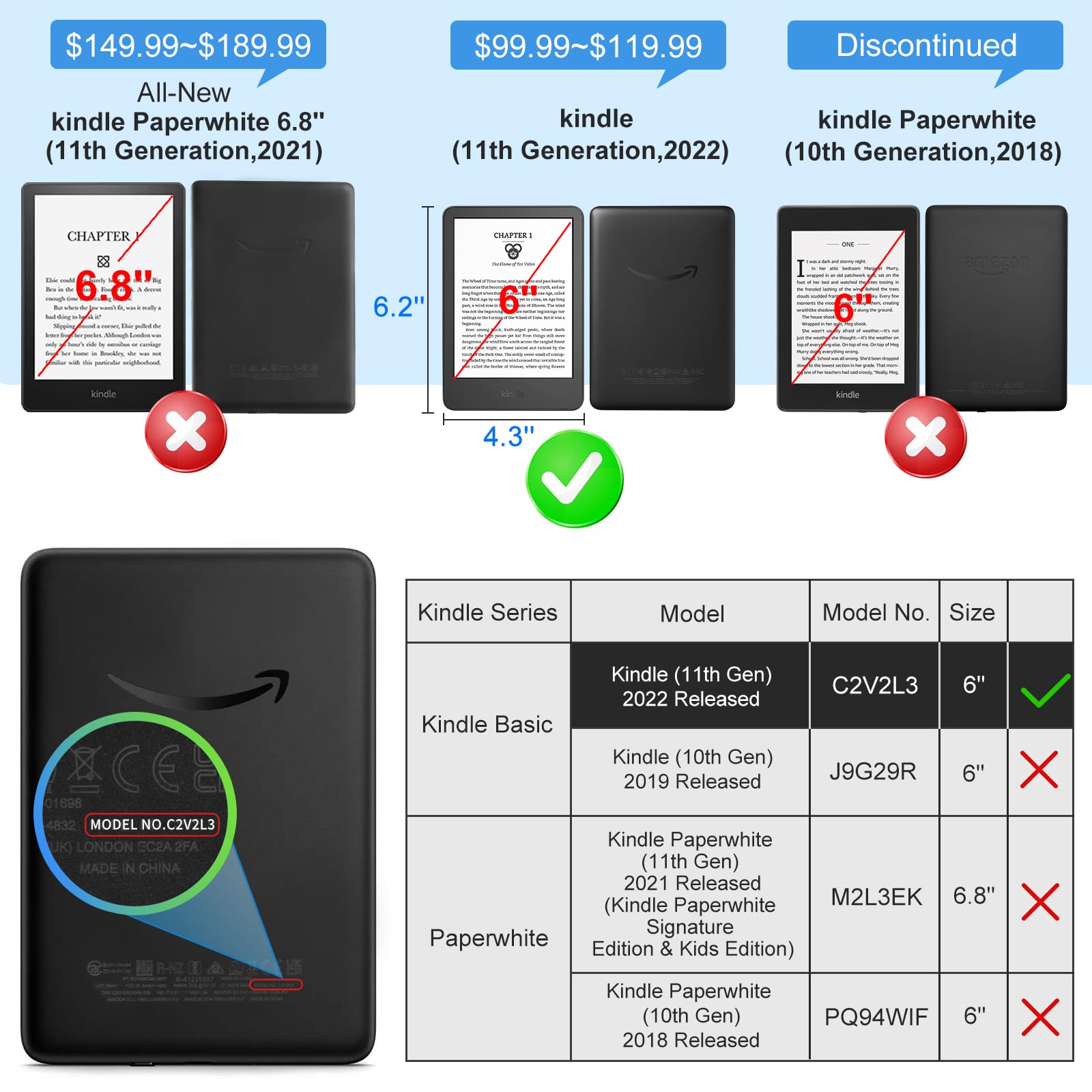 Protective Case for 6” Kindle  - огляд і ціна Kindle Tablet Accessories