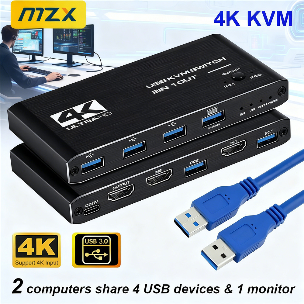 KVM Switch 4K 60Hz Switcher US - огляд і ціна Tablet With All Accessories