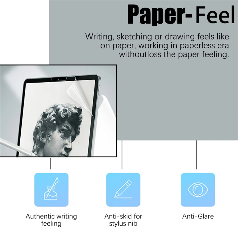 3Pcs Paper Feel Like Screen Pr - огляд і ціна Lenovo Tablet P12 Accessories