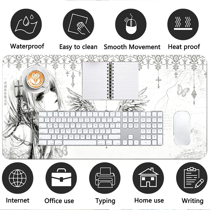 Leather Mousepad Black White A - огляд і ціна Tablet With All Accessories
