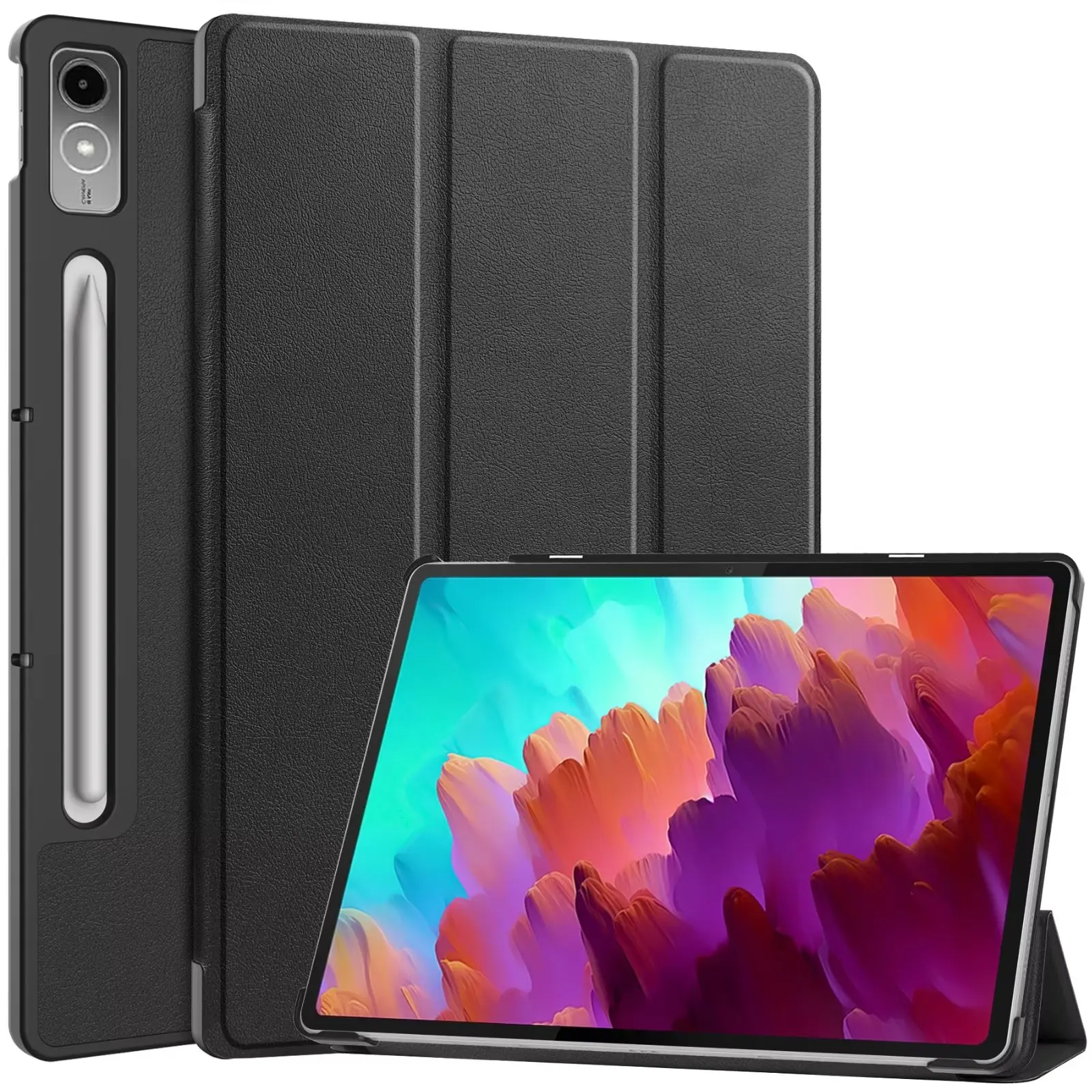 Tri-fold Magnetic Leather Stan - огляд і ціна Lenovo Tablet P12 Accessories