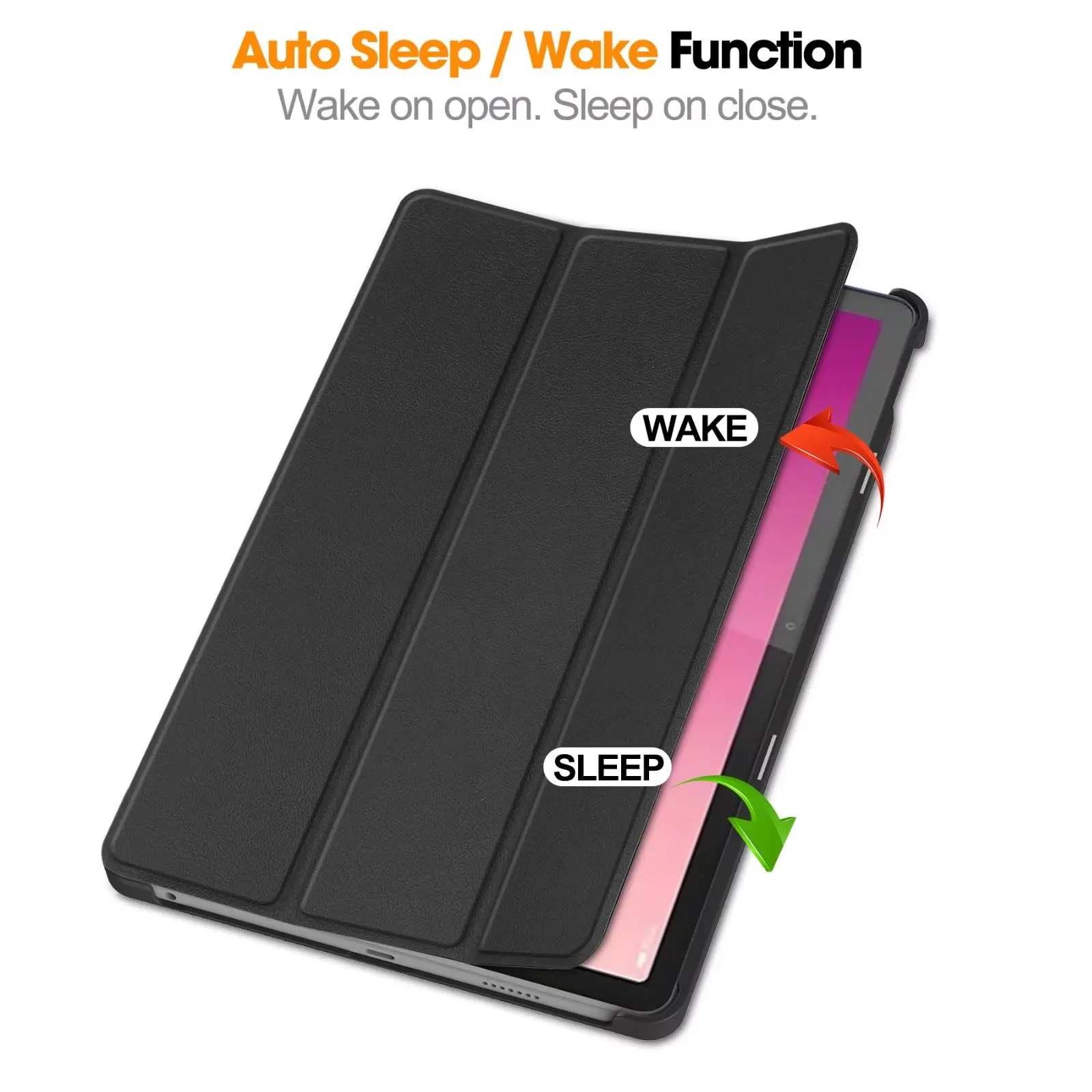 Tri-fold Magnetic Leather Stan - огляд і ціна Lenovo Tablet P12 Accessories
