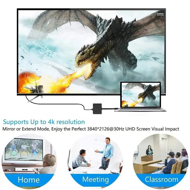 3 In 1 Type C to HDMI-compatib - огляд і ціна Hdmi Adapter Tablet