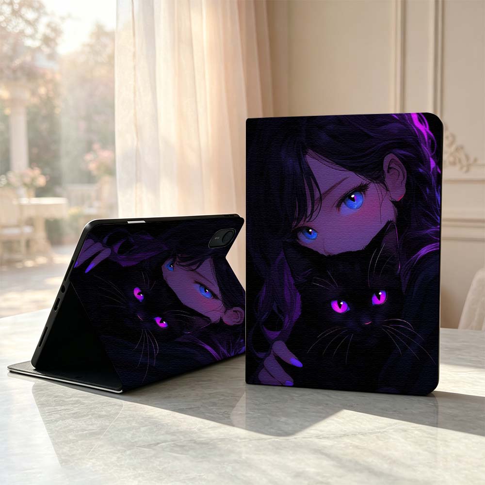 Cartoon Cat Girl Eyes Soft For - огляд і ціна Lenovo Tablet P12 Accessories