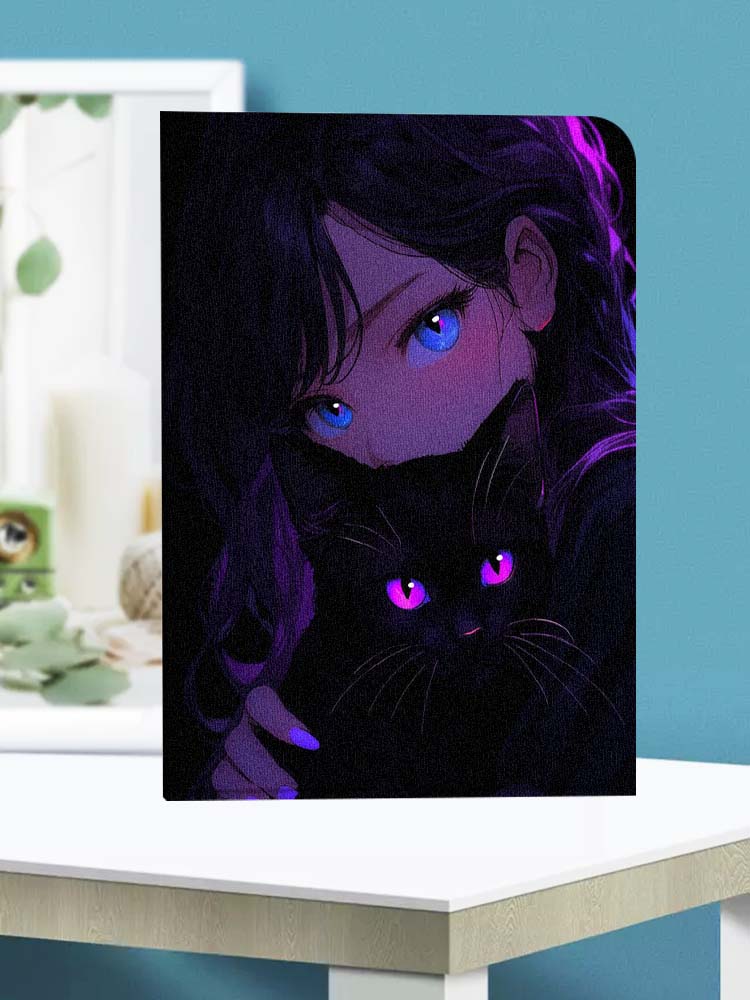 Cartoon Cat Girl Eyes Soft For - огляд і ціна Lenovo Tablet P12 Accessories
