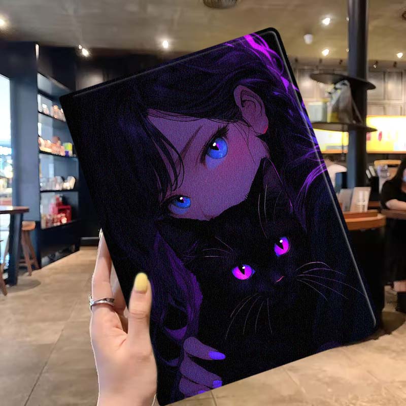 Cartoon Cat Girl Eyes Soft For - огляд і ціна Lenovo Tablet P12 Accessories